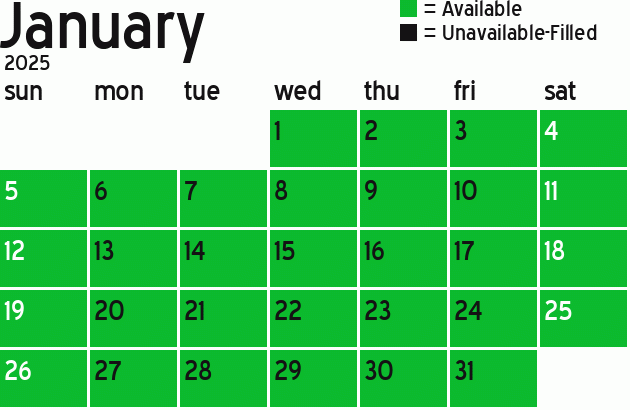 Missionary Dinner Calendar