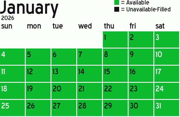 Missionary Dinner Calendar