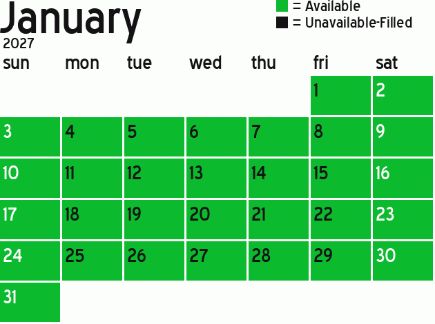 Missionary Dinner Calendar