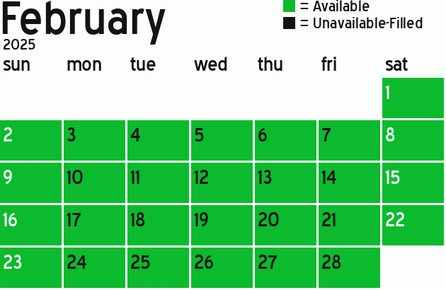 Missionary Dinner Calendar