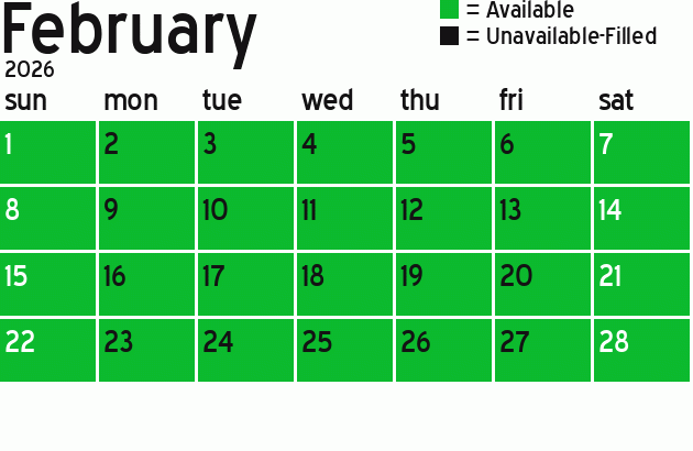 Missionary Dinner Calendar