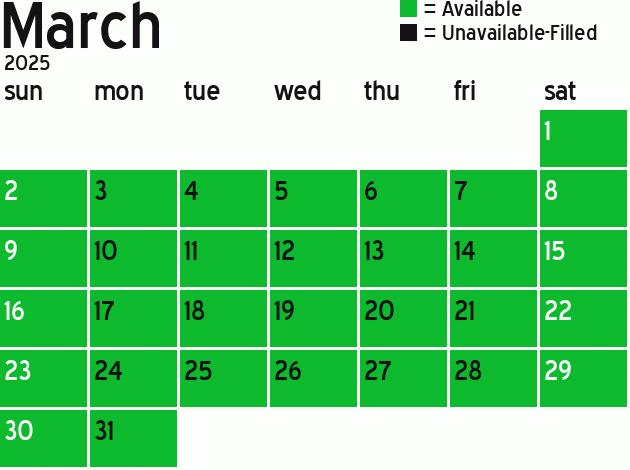 Missionary Dinner Calendar