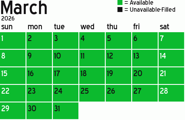 Missionary Dinner Calendar