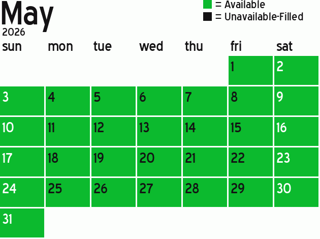 Missionary Dinner Calendar
