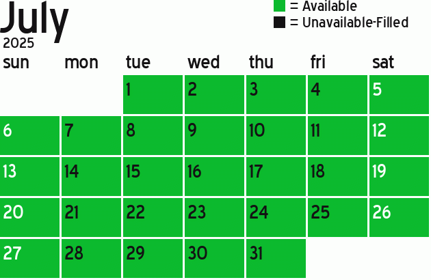 Missionary Dinner Calendar