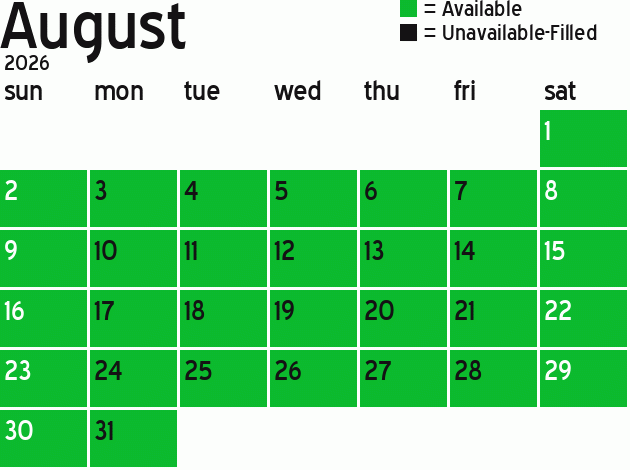 Missionary Dinner Calendar