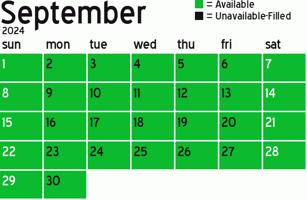 Missionary Dinner Calendar