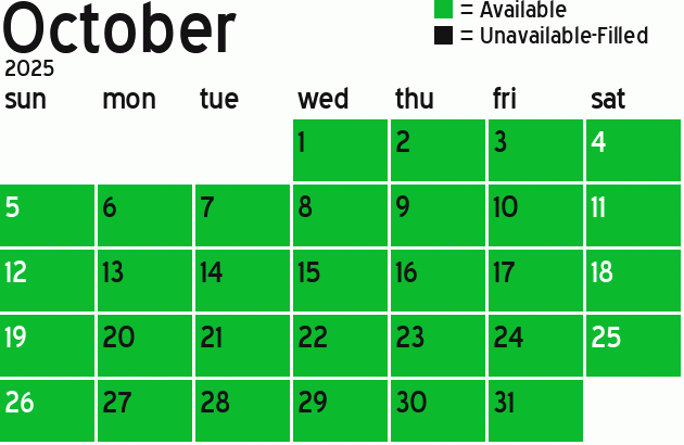 Missionary Dinner Calendar