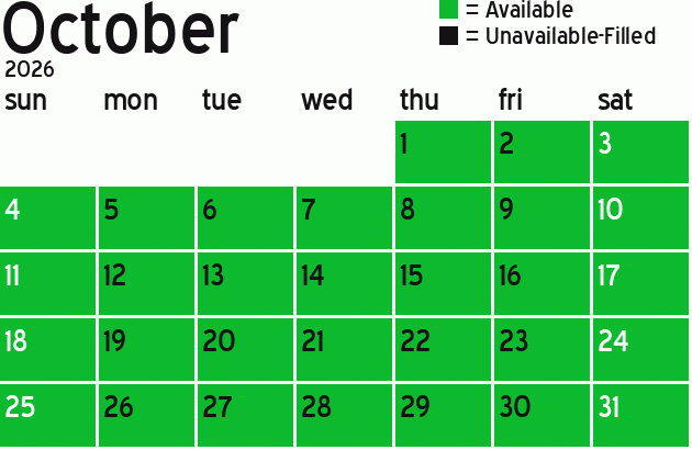 Missionary Dinner Calendar