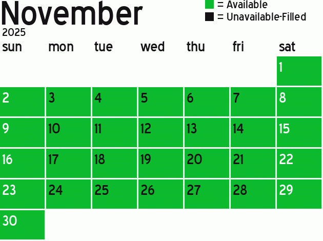 Missionary Dinner Calendar