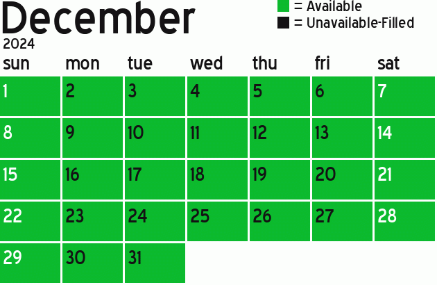 Missionary Dinner Calendar